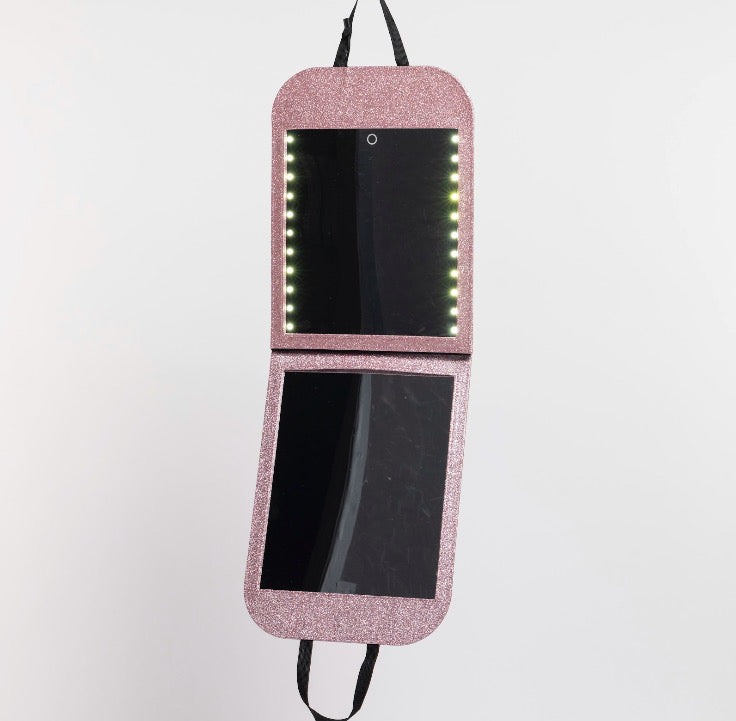LED Folding Double Glam'r Mirror (NEW & Larger!) - Glamr Gear