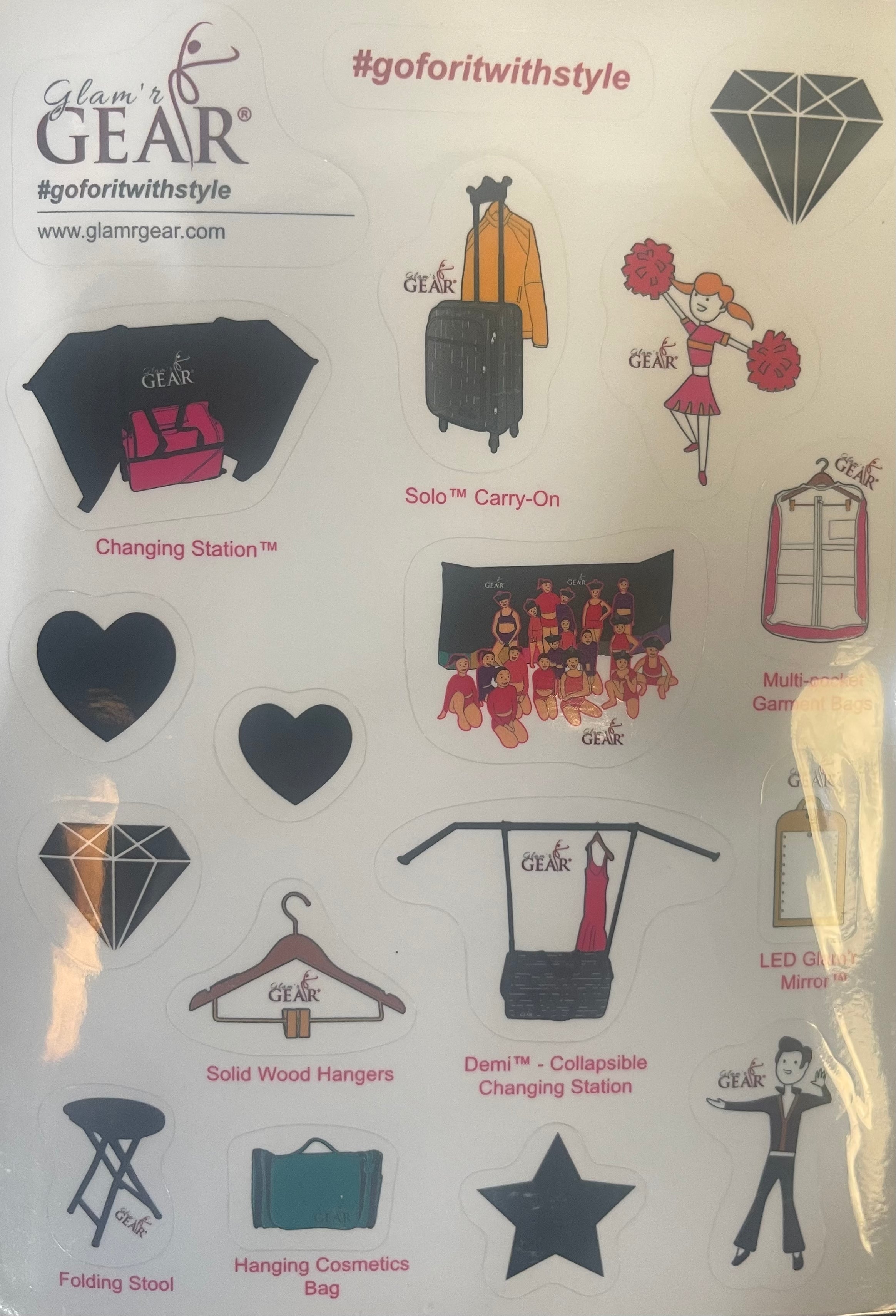 Glam R Gear Replacement Rack Next Generation Best Dance Bag - Changing Station™ by Glam'r Gear ...