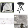 Accessory Bundle (Stool w/cover, Cosmetics Bag, Transparent Short Garment Bag, and 3 Metal Hangers) - Glamr Gear
