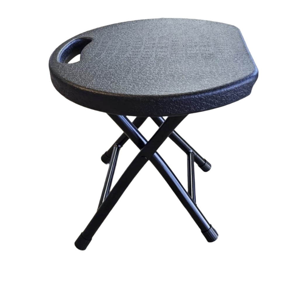 Black Super Sturdy Folding Stool - Glamr Gear