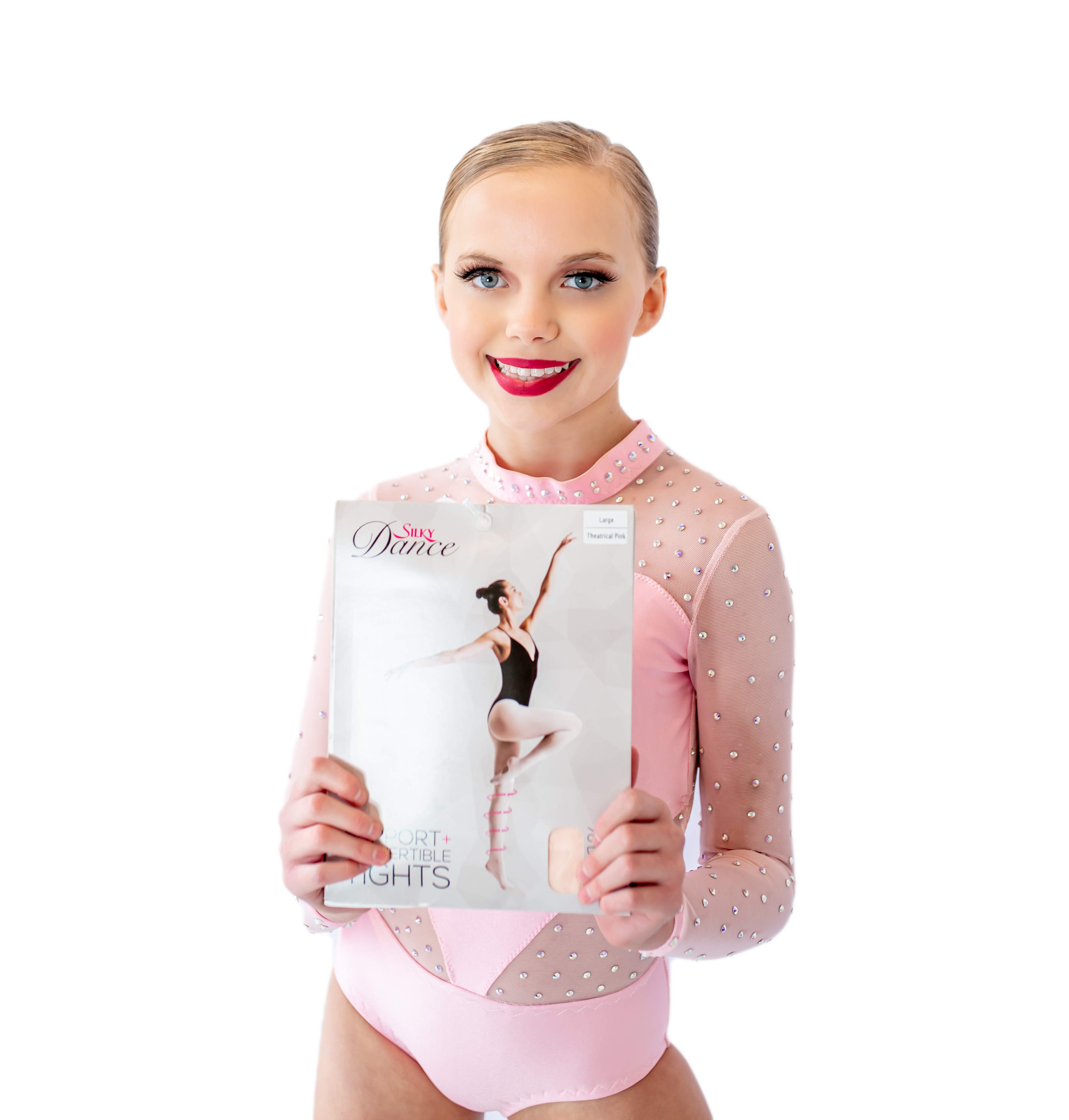 Silky Dance Support+ Convertible Tights - Theatrical Pink