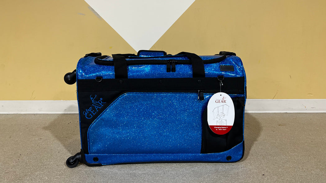 Cheer Luggage  Teal Glitter Star - Custom Phone Case