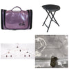 Accessory Bundle (Stool w/cover, Cosmetics Bag, Transparent Long Garment Bag, and 3 Metal Hangers) - Glamr Gear