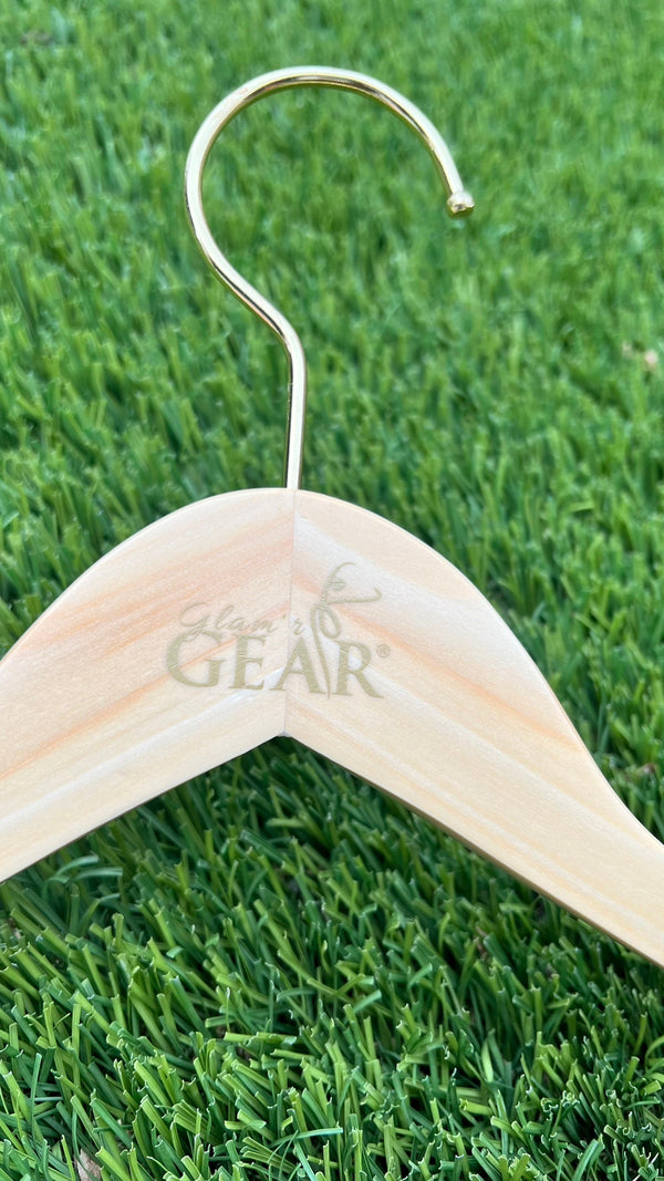 Glam'r Gear Natural Solid Wooden Hangers - Glamr Gear