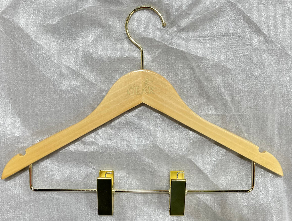 Glam'r Gear Natural Solid Wooden Hangers