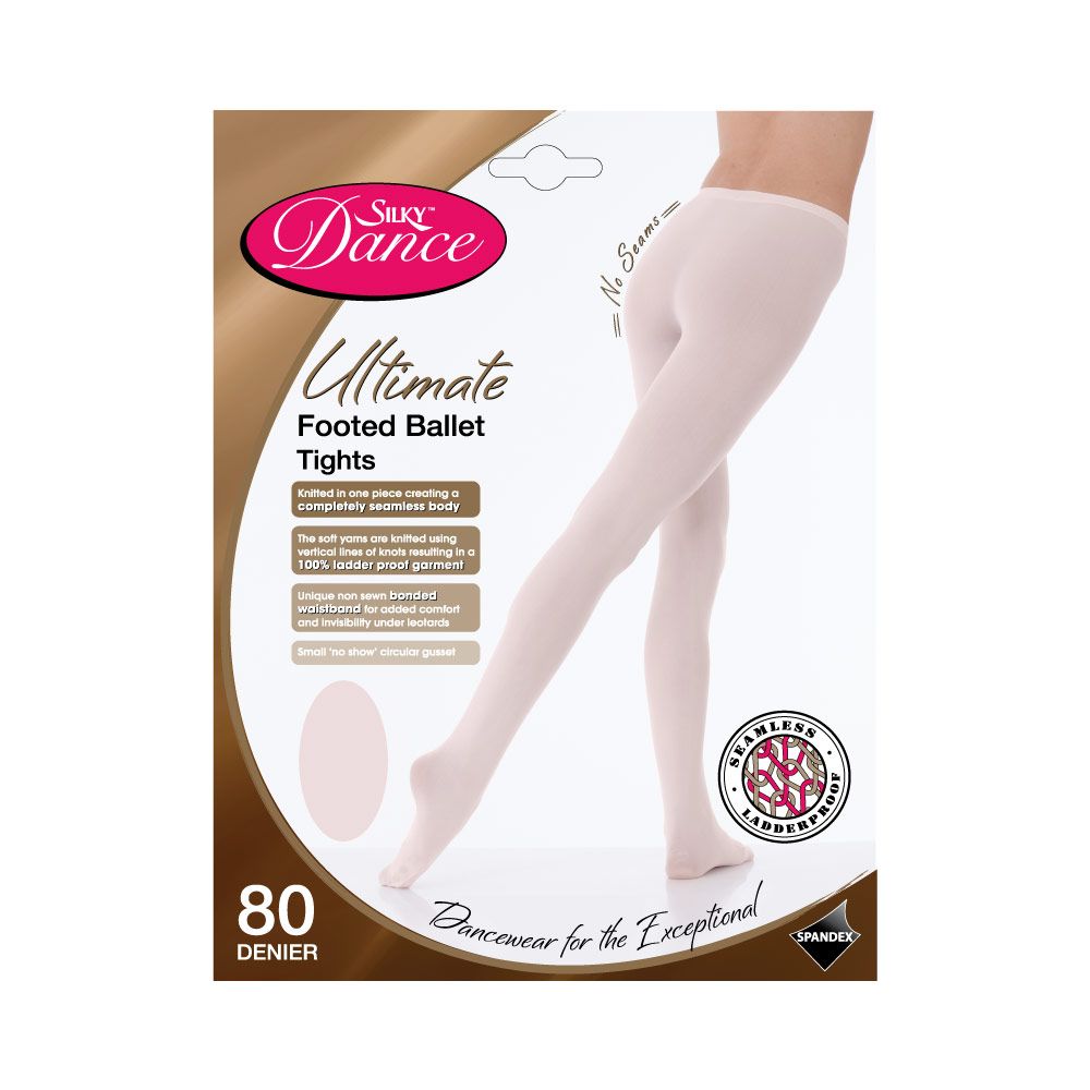 Theatrical Pink Footed Ballet Tights